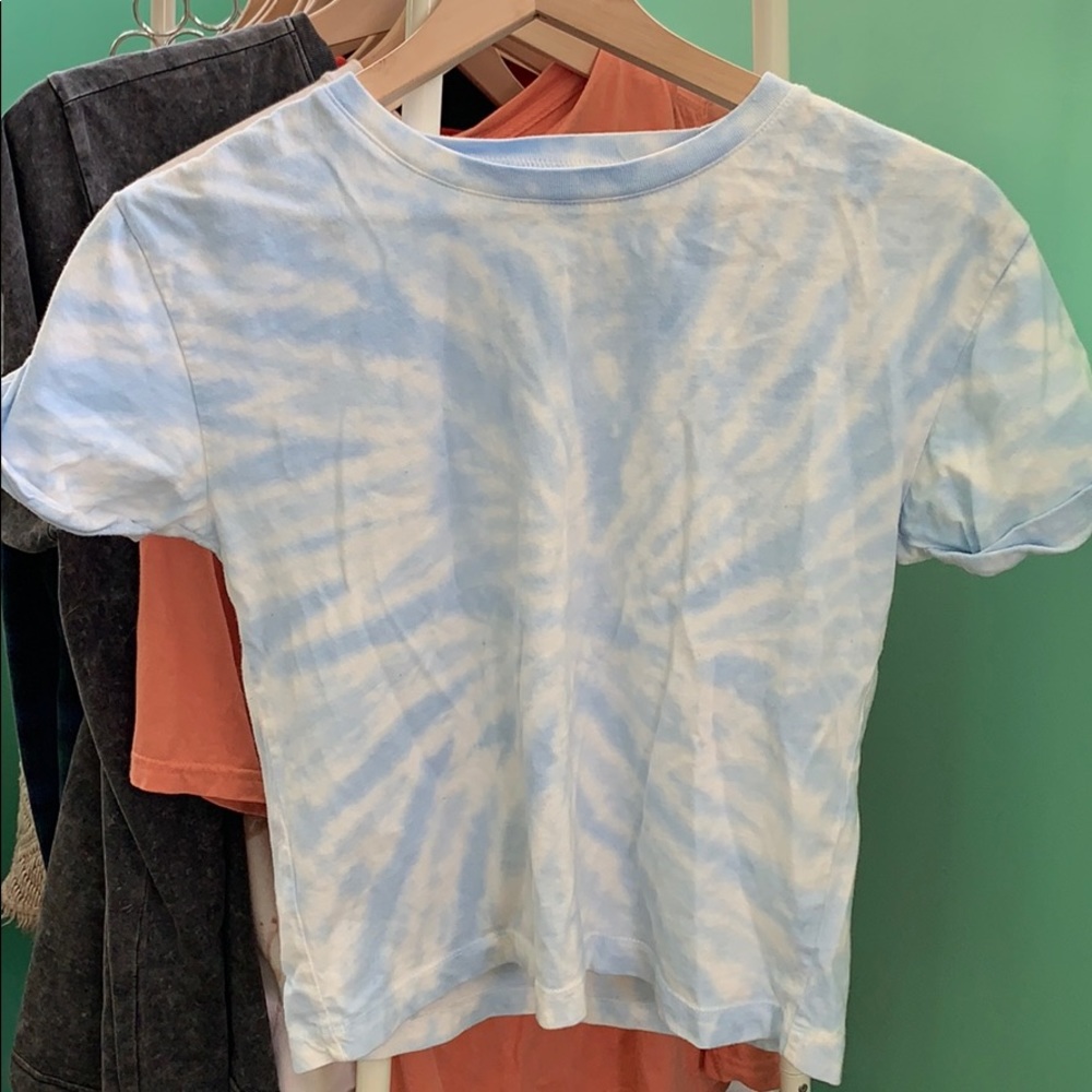Baby Blue Tie Dye Tee